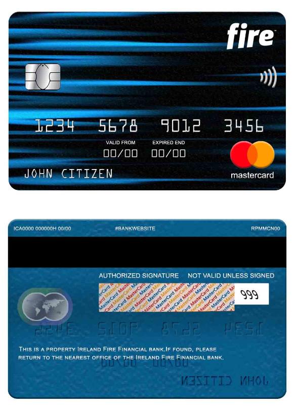 Ireland Fire Financial bank mastercard